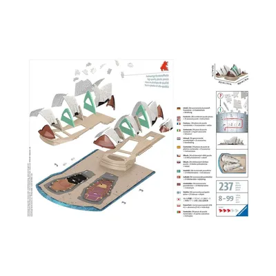 Produktbild von 3D Puzzle - Sydney Opera House Ravensburger 11243