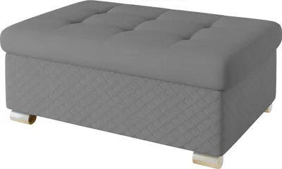 Produktbild von MIRJAN24 Polsterhocker Niko Groß, Stilvoll Sitzhocker vom Hersteller, Moderne Hocker (Farbe: Uttario Velvet 2972-U03 + Uttario Velvet 2972)