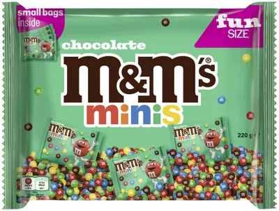 Produktbild von M&M´S Minis 220g Schokolinsen Funsize