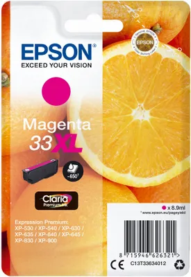 Immagine prodotto di Epson Oranges Cartuccia Magenta T33XL Claria Premium
