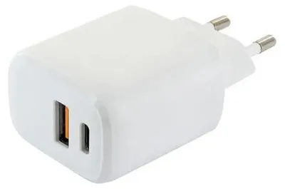 Produktbild von Schwaiger 230V Ladeadapter Schnell USB/TypC weiß
