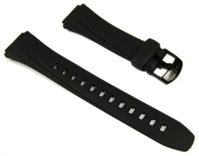 Produktbild von Casio Ersatzband Uhrenarmband Resin schwarz 18mm W-755