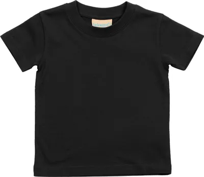 Produktbild von Larkwood Baby T-Shirt mit Rundausschnitt RW789 (18-24 Monate (80-86)) (Schwarz)