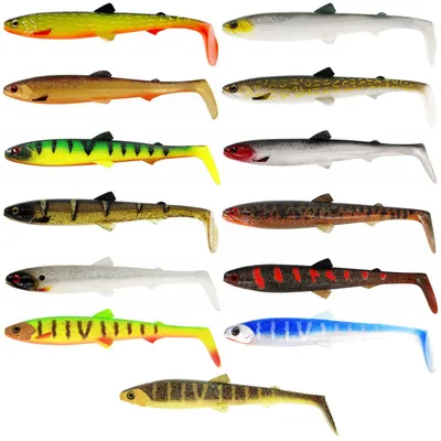 Produktbild von Westin BullTeez Shadtail 24cm 107g Gummifisch für Hecht, Farbe:Headlight_