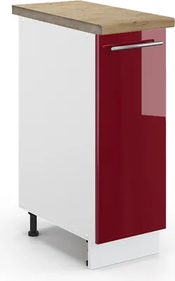 Immagine prodotto di Armadio cucina dispensa alto Vicco Fame-Line Bordeaux lucido 30 cm , PL Rovere, Model 46386