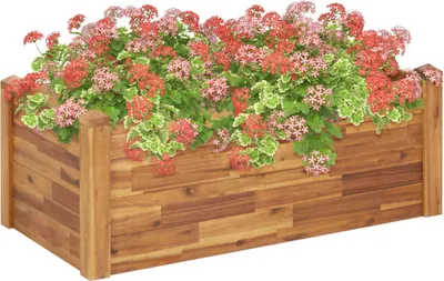 Obrázok produktu pre Vyvýšený záhradný záhon 110x60x44 cm, akáciový masív
