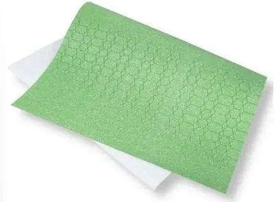 Image de Papier décoratif pailleté 140 g, 40 x 60 cm, vert, 5 feuilles - Polsirhurt