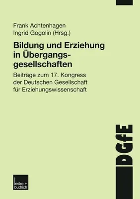Produktbild von Bildung und Erziehung in Übergangsgesellschaften