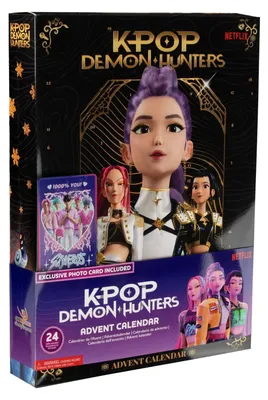 Zdjęcie produktu dla KPop Demon Hunters Kalendarz Adwentowy 2026-24 Prezenty Zawiera Artykuły Papiernicze i Małe Akcesoria Oficjalna Licencja