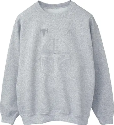 Produktbild von Star Wars - "The Mandalorian" Sweatshirt für Herren BI46690 (S) (Grau)