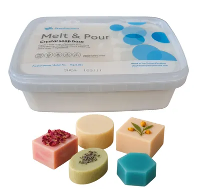 Produktbild von Rohseife Sheabutter Seifenbasis 1kg Seifenherstellung transparent Seife Basis