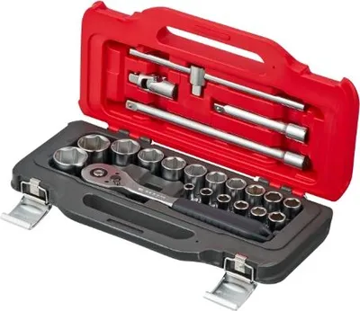 Produktbild von Facom Steckschlüsselset 1/2" in T-BOX, 22tlg