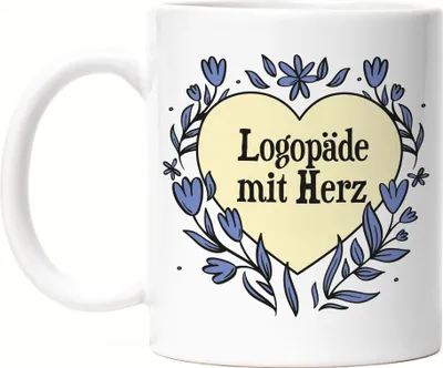 Produktbild von Logopäde mit Herz Tasse Geschenkidee Zum Danke Sagen Bester Logopäde