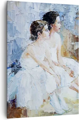 Produktbild von Bild auf Leinwand - Leinwandbild - Einteilig - Balletttänzer tanzen - 70x100cm - Wand Bild - Wanddeko - Wandbilder - Leinwanddruck - Wanddekoration - Leinwand bilder - Wandbild - PA70x100-3767