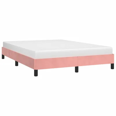 Produktbild von "im Sonderangebot"Bettgestell - CLORIS - Doppelbett - Robust und langlebig - Rosa 140x190 cm - Einfache Montage -  Samt - DEMöbel1577328