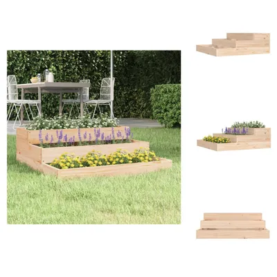 Produktbild von vidaXL Pflanzkübel 78x78x27 cm Massivholz Kiefer -  Blumentöpfe & Pflanzgefäße