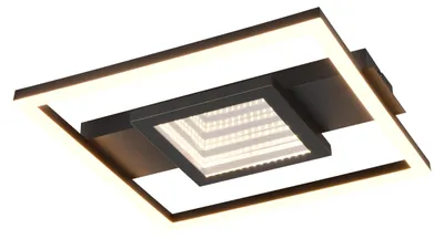 Produktbild von Trio Leuchten LED Deckenleuchte Wheeler 16 W schwarz matt eckig