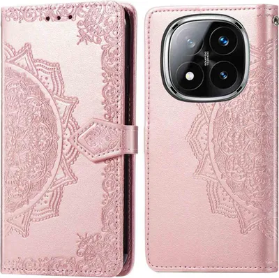 Zdjęcie produktu dla imoshion Mandala Bookcase dla Xiaomi Redmi Note 14 Pro (4G) - Rosé Goud