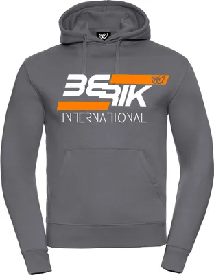Zdjęcie produktu dla Bluza z kapturem Berik International, szary/biały, M