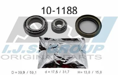 Produktbild von IJS GROUP Radlagersatz Vorne passend für MERCEDES-BENZ 190 (W201) 10-1188