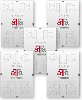 Produktbild von aFFa frames Rahmenloser Bilderhalter | Bilderrahmen | Acrylglas | mit Clips | für Fotos und Poster | Plakatrahmen | Cliprahmen | Posterrahmen |Plexiglas, HDF, 10x15 cm | 1 Packung mit 5