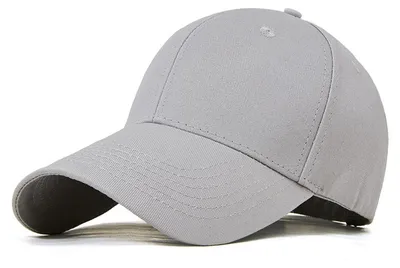 Produktbild von Baseball Cap Uni Baumwolle Grau Verstellbar 56-59cm