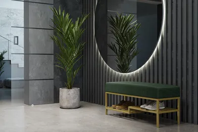 Produktbild von Design Möbel - Sitzbank 80 cm - Industrial Stil - Gepolsterte Bank mit Ablage - Loft Design - Stahlkonstruktion