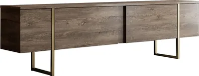 Produktbild von Skye Decor, Luxe - Walnut, Gold, TV-Schränke, Nussbaum, 180 x 50 x 30 cm