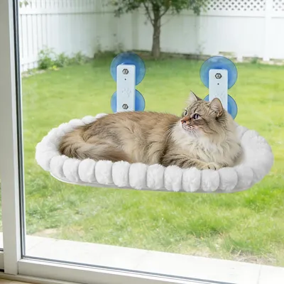 Katzen-Fensterliege Hängematte, weich, abnehmbarer Bezug