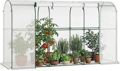 Imagen del producto de Invernadero - 300x100x170 cm. Invernadero para tomates, de acceso fácil