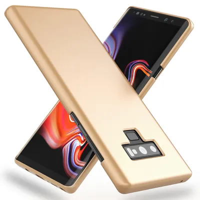 Produktbild von NALIA Handy Hülle für Samsung Galaxy Note 9, Dünn Hard Case Cover Schutzhülle Gold