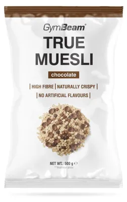Produktbild von GymBeam - True Müsli, 500 g, Schokolade