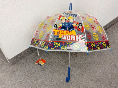 Produktbild von Feuerwehrmann Sam Kinder-Regenschirm Perfekter Schutz bei Regen