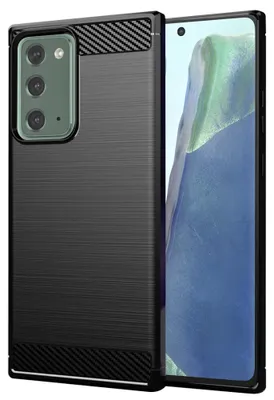 Obrázok produktu pre Techsuit Carbon Silicone silikónový obal pre Samsung Galaxy Note 20 / Note 20 5G – čierny