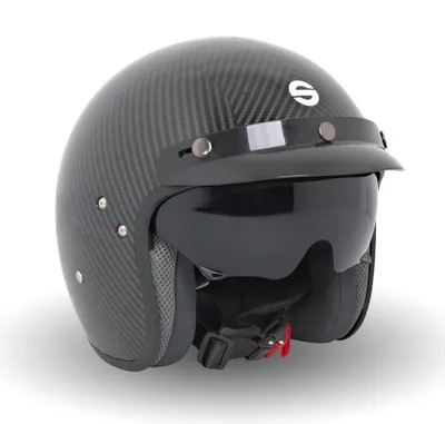 Produktbild von Superangebot: Sparco Club J1 CARBON Helm mit Brille, ECE 22.05, Größe XS