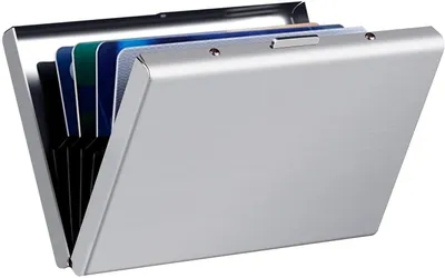 Produktbild von ALSTER HERZ® Kartenetui Herren Kreditkarten Etuis RFID NFC Schutz H0124, Silber