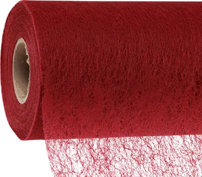 Produktbild von Dekovlies Tischläufer Rot Burgund 23cm x 25m Dekostoff