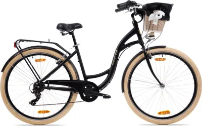 Obrázok produktu pre Mestský bicykel Goetze Mood Alu 28" – 7 rýchlostí, hliníkový rám 18", LED osvetlenie, košík