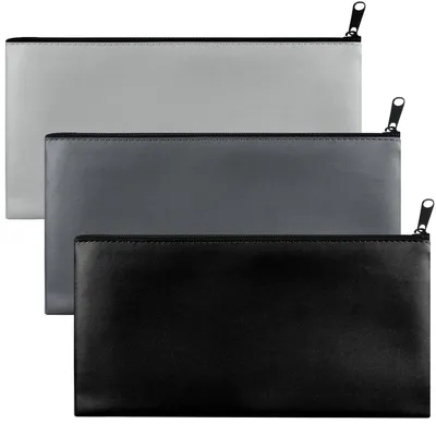 Obrázek produktu pro Peněženka obálka - 27 x 14 cm - Sada 3 kusů -Polyuretan- Se zipem