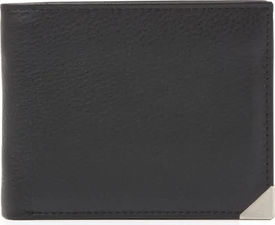 Produktbild von dR Amsterdam Herren Leder Geldbörse | Kleine Billfold mit 4 Kreditkartenfächern, Geldscheinfächern und Münzfach | RFID-Schutz | Toronto - 15581 Black