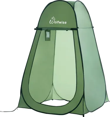 Image de Tente douche - Tente vestiaire - Tente toilettes - Tente toilettes - Camping - Vert