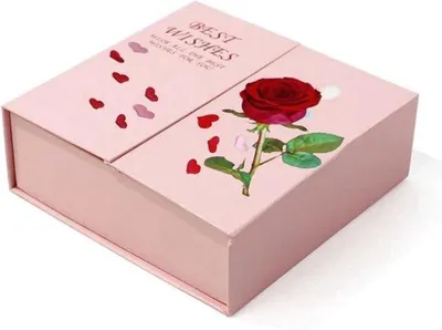 Produktbild von Valentinsdag Geschenkbox - Herzformige Rosen - Schmuckkasten - Valentinsdag - Geschenkzak - Schönheitskunst