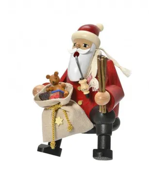 Produktbild von Weihnachtsmann - Kantenhocker (15cm) Räuchermann von KWO