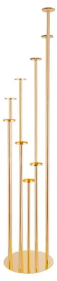 Immagine prodotto di Candelabro - Candelabro a 9 bracci - Ferro - Decorazione da tavola per matrimoni e feste - Festività - Oro