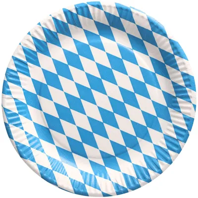 Produktbild von Papstar Pappteller Bayrisch Blau 50er