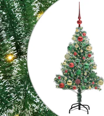 Produktbild von vidaXL Künstlicher Weihnachtsbaum beschneit mit LED Licht 120 cm