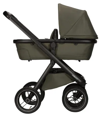 Produktbild von Dubatti One E5 Kinderwagen 2-in-1 - Black / Black - Green
