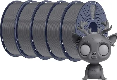 Image de filament pour imprimante 3D, haute vitesse, haute ténacité, gris