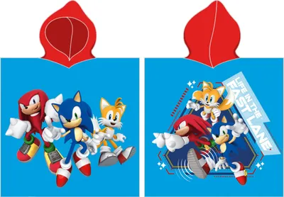 Immagine prodotto di Poncho per bambini Hedgehog Sonic e amici