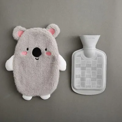 Obrázok produktu pre Prémiový detský termofor 0,5 l s odnímateľným krytom Koala sivý